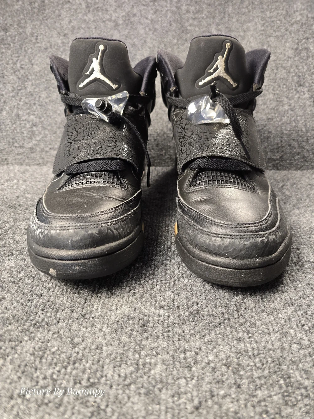 Air Jordan Son of Mars Black Cat Men's Size 8 512245-010 OG Metallic Silver